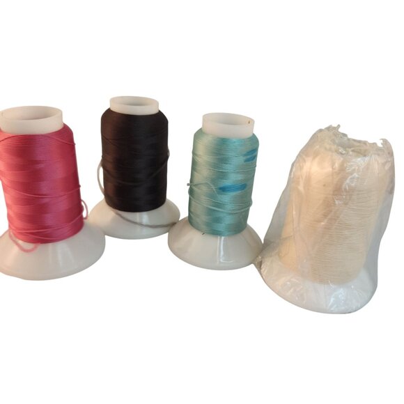 Woolly Nylon Sewing Thread Spools Mixed 100% Nylon Assorted Colors - Picture 1 of 10
